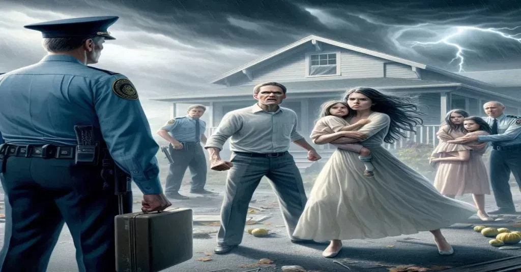 A family being forced out of their home due to the municipal corporation (the city) eminent domain order