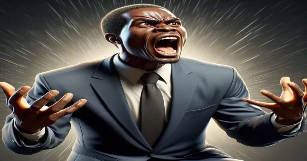 Defamation Drama How To Handle A Slanderous Attack Legally Image 00: Man infuriated due to the extreme negative effects that slanderous statements have had on his personal and business life.