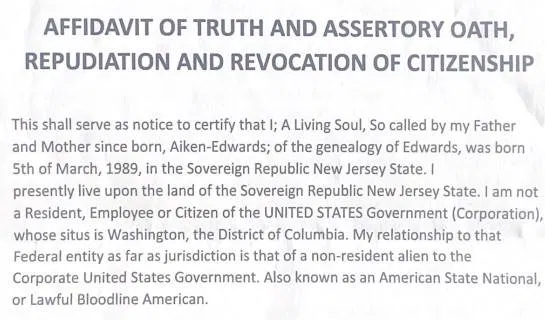 23-0401924: Aiken Jamal Edwards Affidavit of Truth and Assertory Oath. All Rights Expressly Reserved and Retained